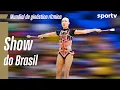 Download Lagu BRILHARAM! BRASILEIRAS EMPOLGAM FÃS NO SEGUNDO DIA DO MUNDIAL DE GINÁSTICA RÍTMICA | sportv