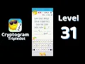 Cryptogram Tripledot Level 31 Answer SolutionGuruji