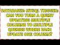 MySQL Trigger Can you turn a query updating multiple columns to multiple queries where each