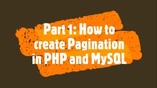 Part 1 How to create Pagination in PHP and MySQL PHP Lecture 33 How to do this