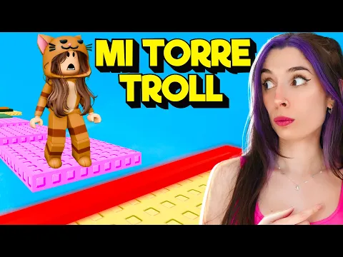 Video Thumbnail: Creé MI PROPIA TORRE TROLL para Trollear a MANDARINA en Roblox 😱
