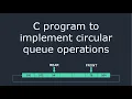 C program to perform circular queue operations