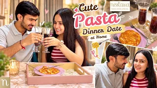 We Planned a Cute Dinner Date at Home 🥹❤️ | Pasta Night | Couple Vlog