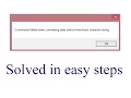 Convertion failed when converting date time from character string Visual Studio