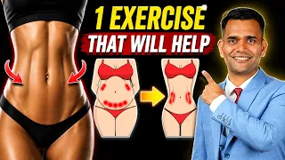 1 Exercise for Belly Fat & Back Pain | Simple Home Workout