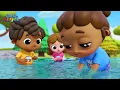 Red Light Green Light Singalong! | Little Angel | Cars & Truck Videos for Kids