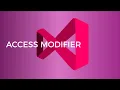 Access Modifier - C Basics with Visual Studio 2019