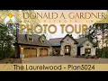 Walkout basement house plan with a rustic facade The Laurelwood