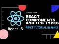 6 Components and It s Types in ReactJS React Tutorial in hindi 2020