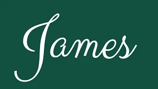 Learn how to Sign the Name James Stylishly in Cursive Writing