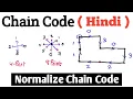 Chain Code and Normalize Chain Code with solved example in Hindi Image Processing Lectures