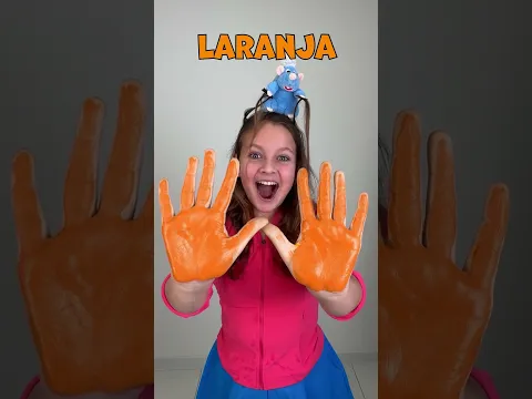 Diversão misturando cores! 🎨 Mãos mágicas com cores! 🖐️ #aprendizageminfantil