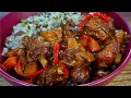 Traditional Jamaican Brown Stew Chicken Recipe Homemade Browning