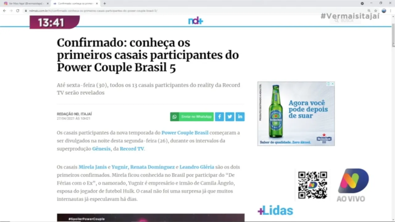 Os novos participantes de mais um reality show, e babado envolvendo a família do Gabriel Medina