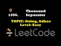 1556 Thousand Separator