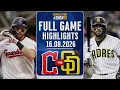 LIVE Guardians Vs San Diego Padres Full Game Highlights Aug 16 2026 Envivo MLB THE SHOW 26