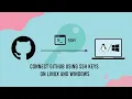 Connect GitHub using SSH Keys on Linux and Windows Solve Error Permission denied public key