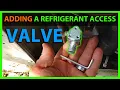 How To Install a Refrigerant Access Port Line Tap On an AC Unit
