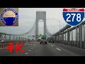 Verrazzano-Narrows Bridge eastbound Upper Level 4K