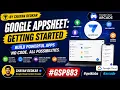 Google AppSheet Getting Started