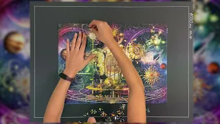 Golden Solar System 500 Pieces Ravensburger Puzzle Time Lapse