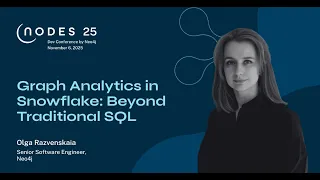 Thumbnail for Graph Analytics In Snowflake Beyond Traditional Sql CBR video