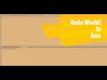 First Program Hello World Java Tutorial