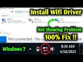 wireless network connection not showing in windows 7 -