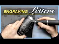 ENGRAVING LETTERS with a ROTARY TOOL on a YETI Tumbler