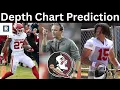 Florida State Football Depth Chart Prediction Post Spring Young Talent Starting