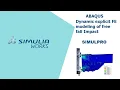Free fall impact on Friction joints with Abaqus explicit dynamic simulation