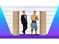 How Much Taller - Justin Timberlake vs John Cena
