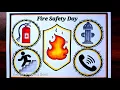 International firefighters day poster drawing Poster on Fire Safety How to Draw Fire Safety tools