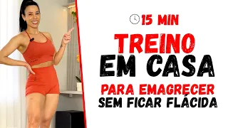 TREINO EM CASA PARA EMAGRECER SEM FICAR FLÁCIDA - Laice Rodrigues