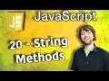 JavaScript Programming Tutorial 20 - String Methods charAt concat includes indexOf lastIndexOf