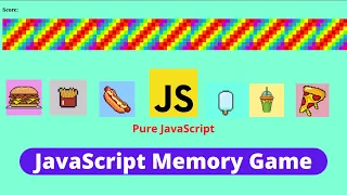How to Create JavaScript Memory Game Card Matching Game JavaScript HTML CSS JavaScript Projects