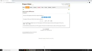 Project Euler problem 6 Solution with Python