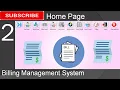2 Billing Management System in java - Home Page JFrame Mysql Database Netbeans IDE