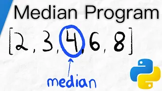 Median Program in Python Python for Math