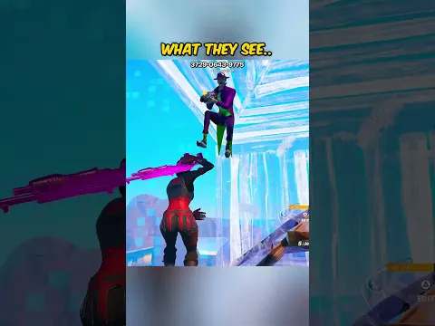 What they see vs What they don't see.. 👀🎮 #fortnite