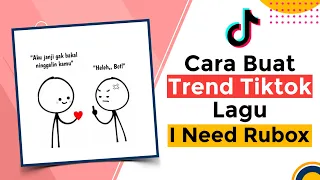 Trend Tiktok - Cara Edit Video Tiktok Viral lagu i Need Rubox | Draw Your Squad Funny Viral Tiktok