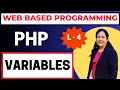 Variables in PHP Server Side Scripting Web Based Programming BCA B Tech BSc Computer Science