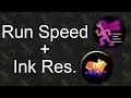 Splatoon 2 - Does Run Speed Coincide with Ink Resistance