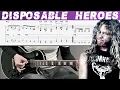 Download Lagu METALLICA - DISPOSABLE HEROES (Guitar cover with TAB | Lesson)