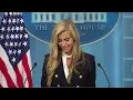 Katie Zacharia holds first briefing as White House press secretary | full video
