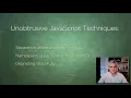 18 Unobtrusive JavaScript
