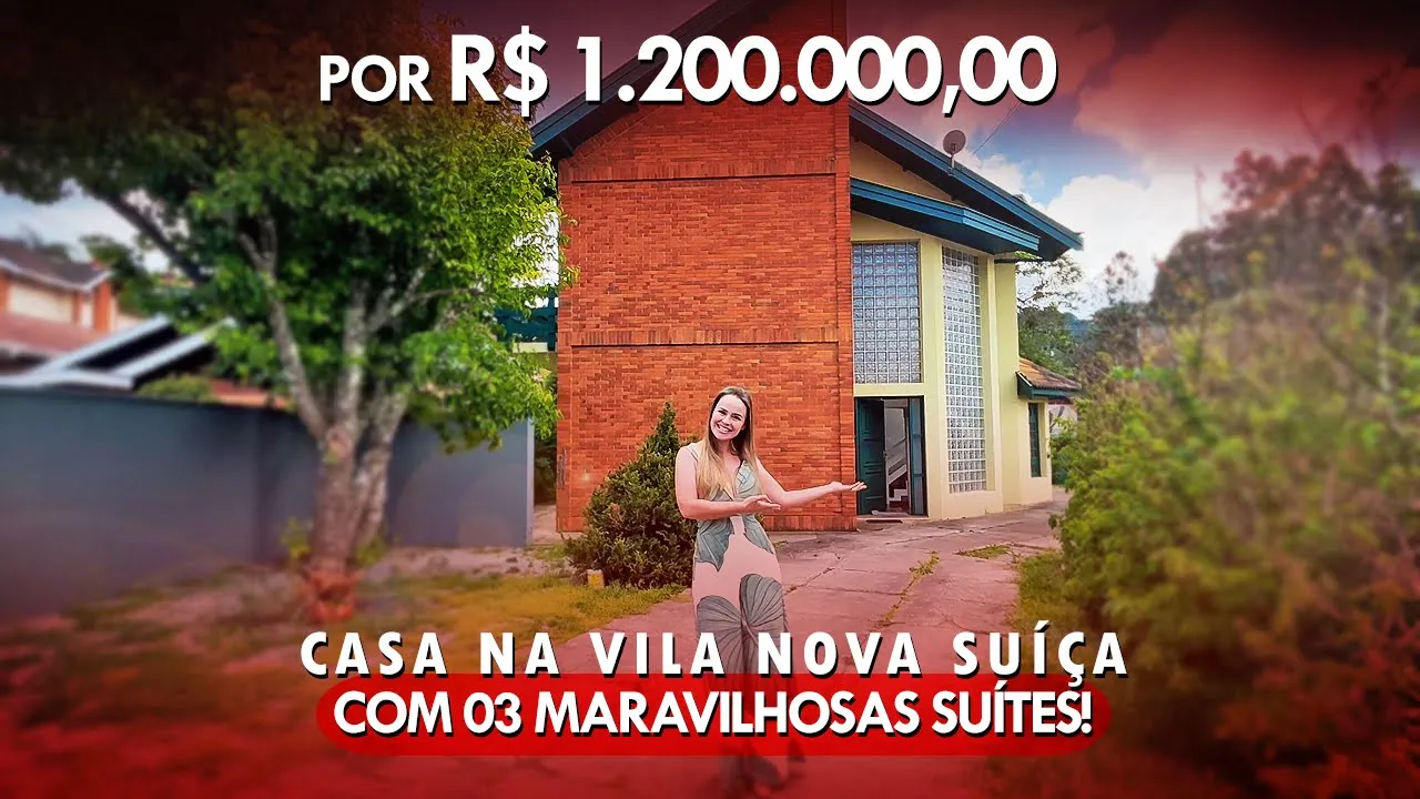 Video do Imóvel: Sobrado com 03 maravilhosas suítes, em um amplo terreno que pode receber mais edificações.
