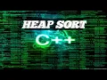 HEAP SORT ALGORITHM USING C