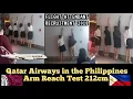 Lagu QATAR AIRWAYS OPEN DAY Arm Reach 212cm for Cabin Crew / Flight Attendant Applicants (Philippines)
