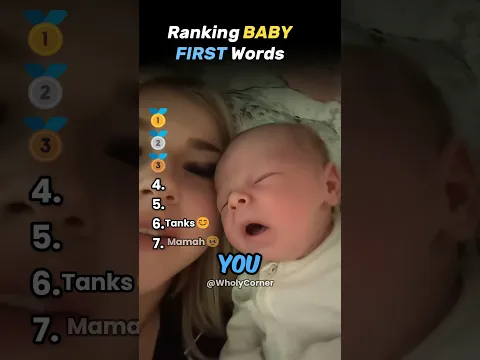 Ranking BABY FIRST Words #shorts